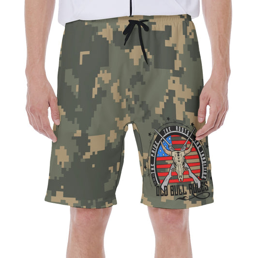 OBR USA LOGO Camo s Men's Beach Shorts