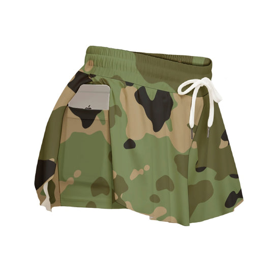 Camo Dgreen Women's Sport Culottes With Pocket