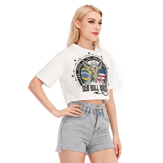 BRUSA LOGO Women's Cropped T-shirt